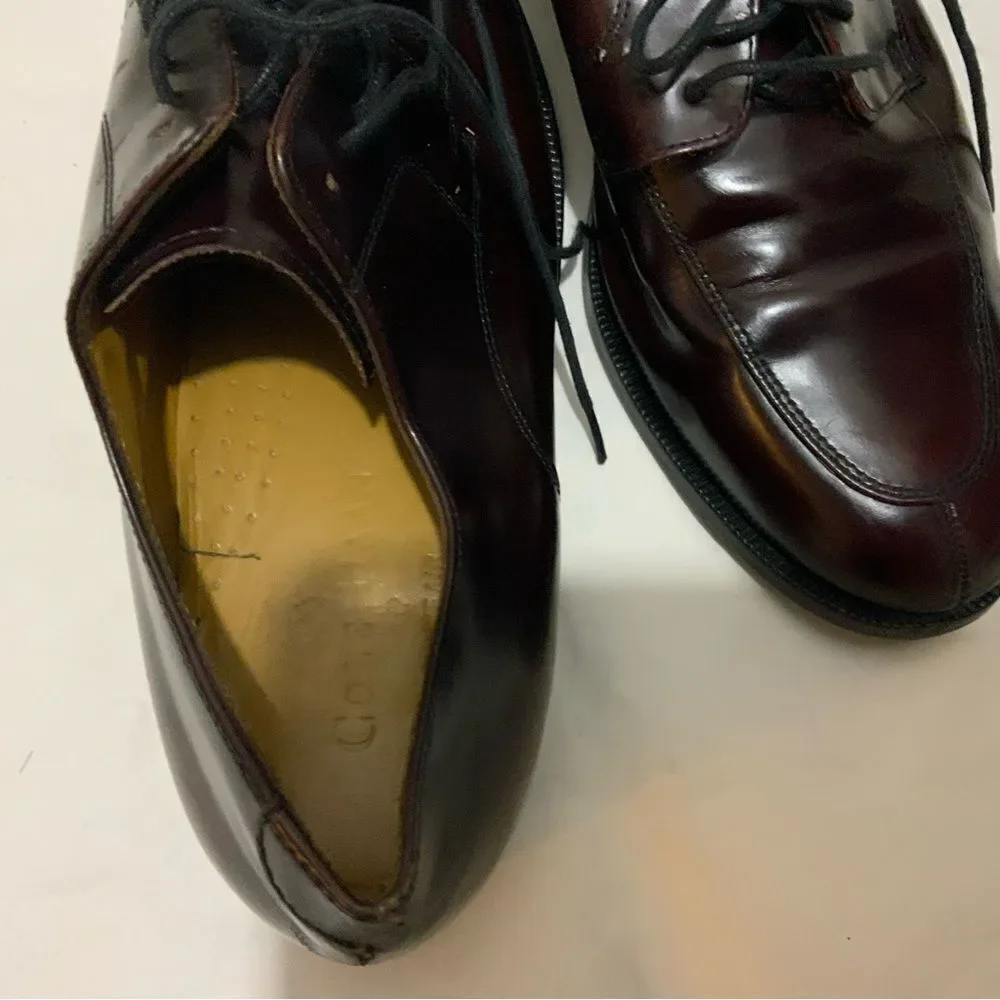Cole Haan Dress Shoes Men’s Size 9 Medium Burgundy Leather Oxfords
